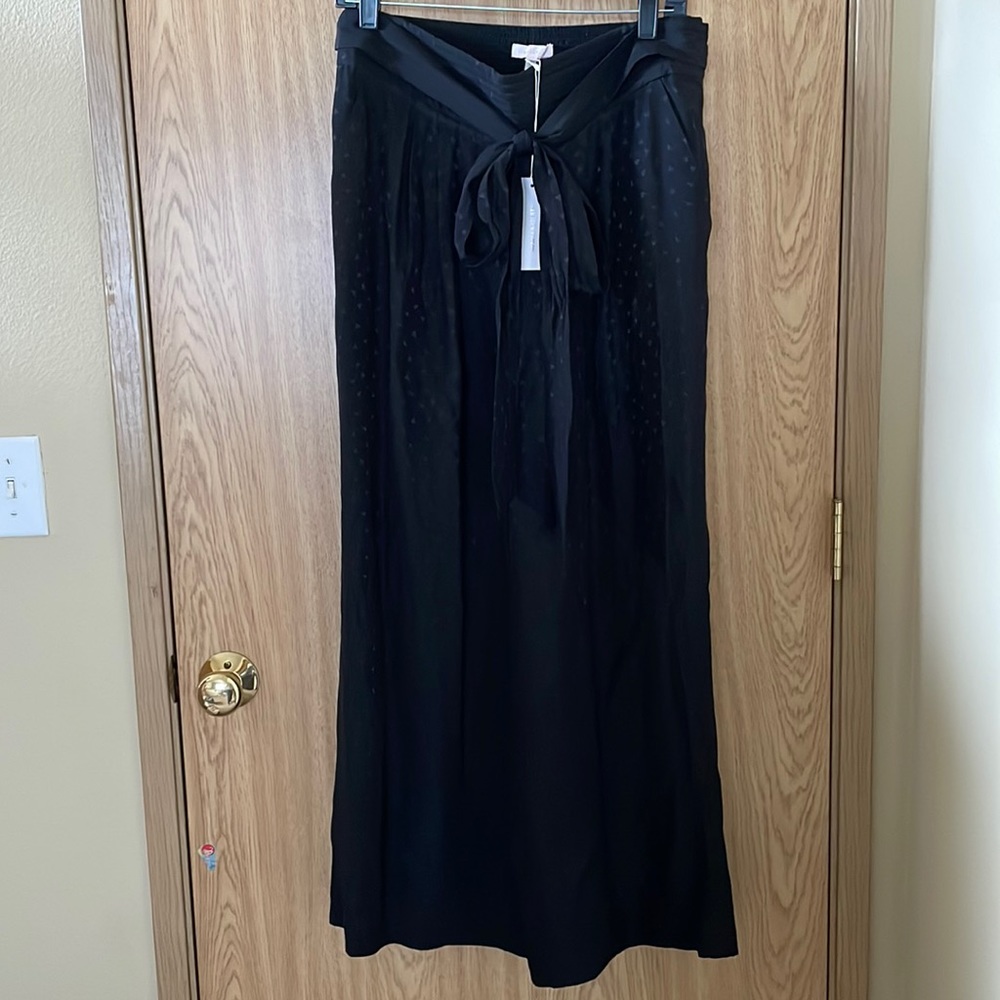 NWT Rebecca Taylor Wide Silk Pants